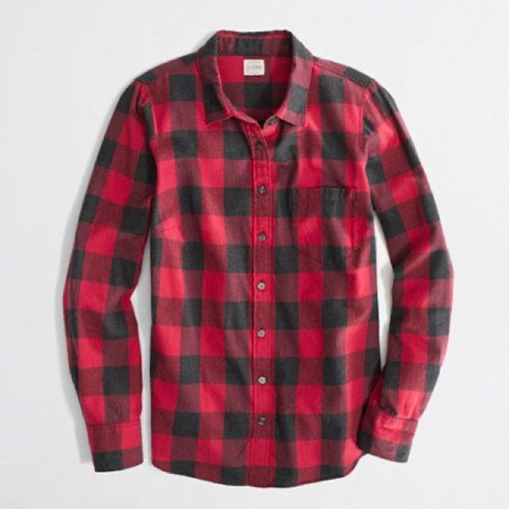 J. Crew Factory Buffalo Check Print Flannel